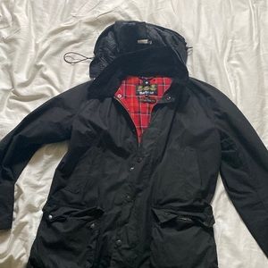 RARE BARBOUR ASHBY WAX JACKET & HOOD